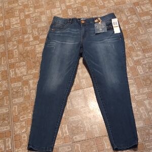 Democracy Dark Blue Ankle Jeans  Slimming Size 16W